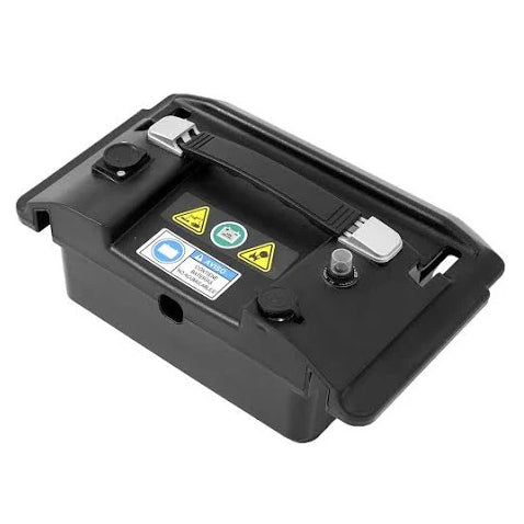 A replacement battery for lightweight and foldable mobility scooter.