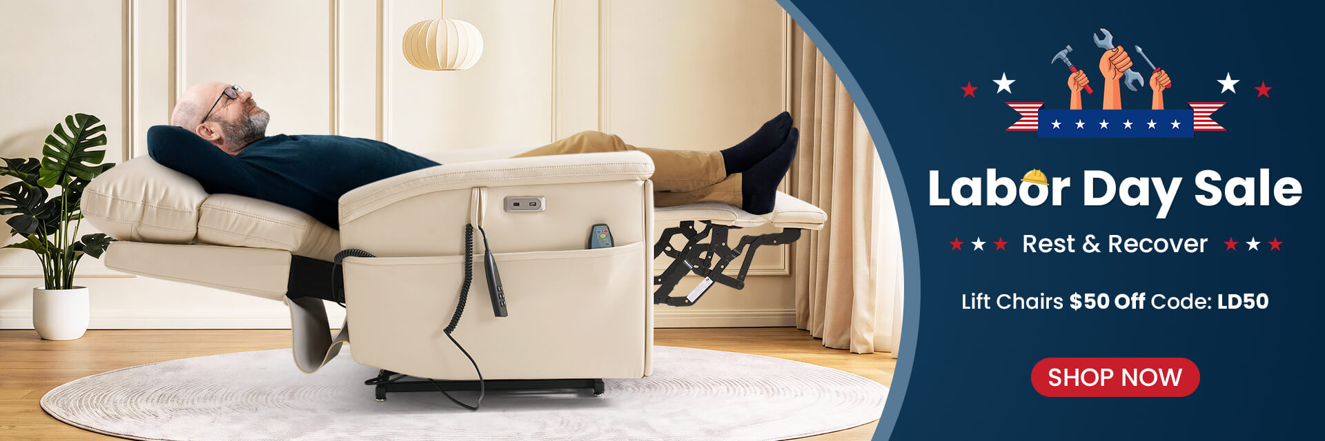 ASJMREYE Labor Day Sale  Lift Chairs $50 Off