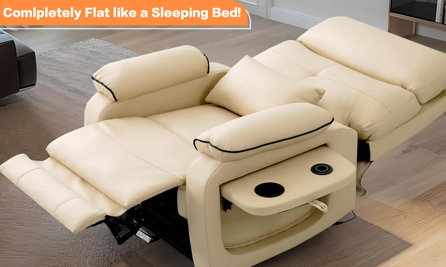 The_recliner_chair_in_the_living_room_lays_completely_flat_like_a_sleeping_bed