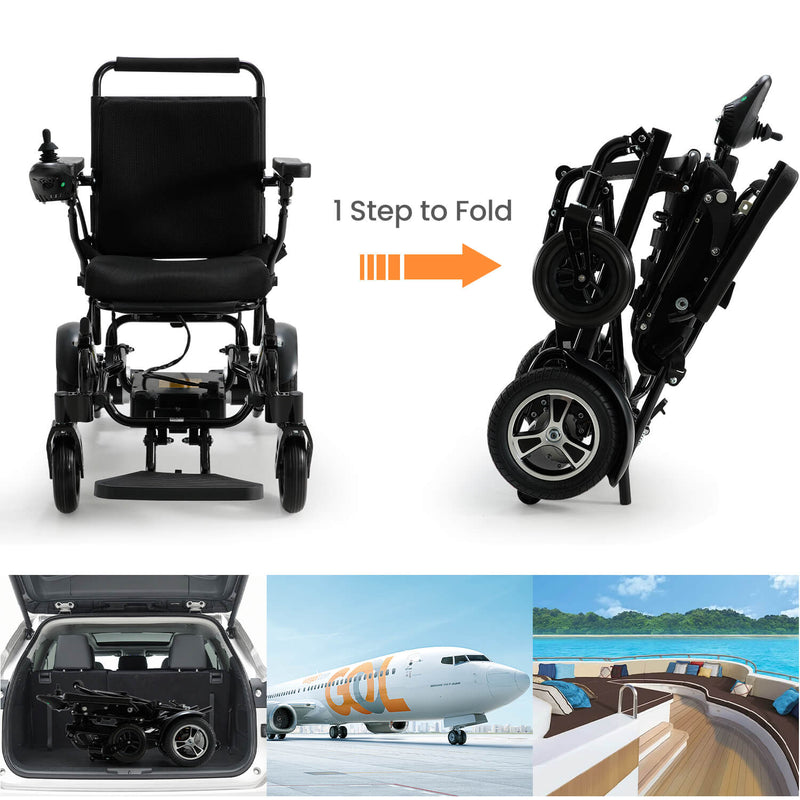 Foldable Power Wheelchair for Disabled