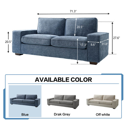 Modern Sofas Couches for Living Room Blue