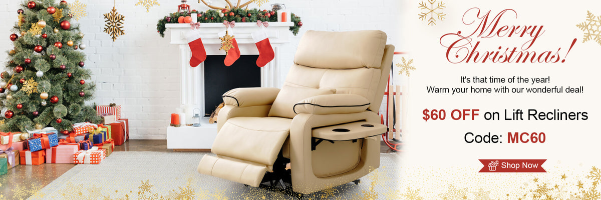 Asjmreye Christmas Sale lift recliner chair save $60, power wheelchair save $80, massage chair save $150