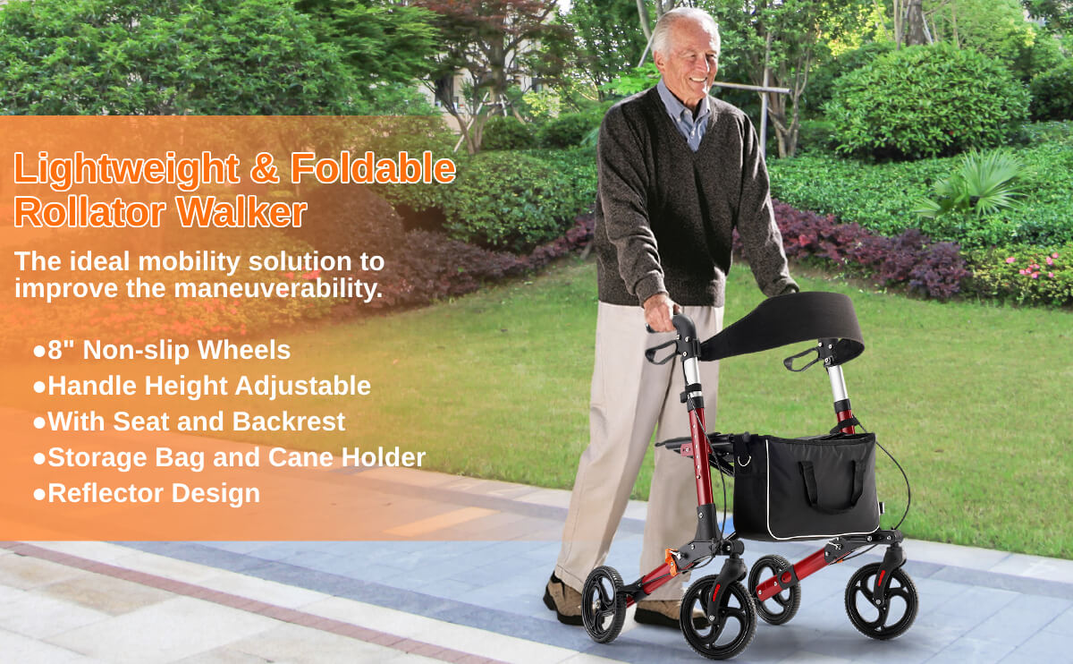 An_elderly_man_walking_with_the_help_of_a_rollator_walker_in_the_park