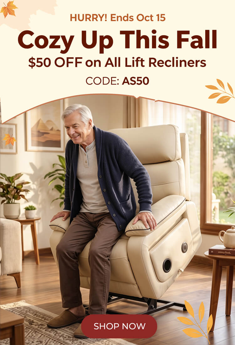 Power lift recliner chair fall sale, 50 off with code AS50