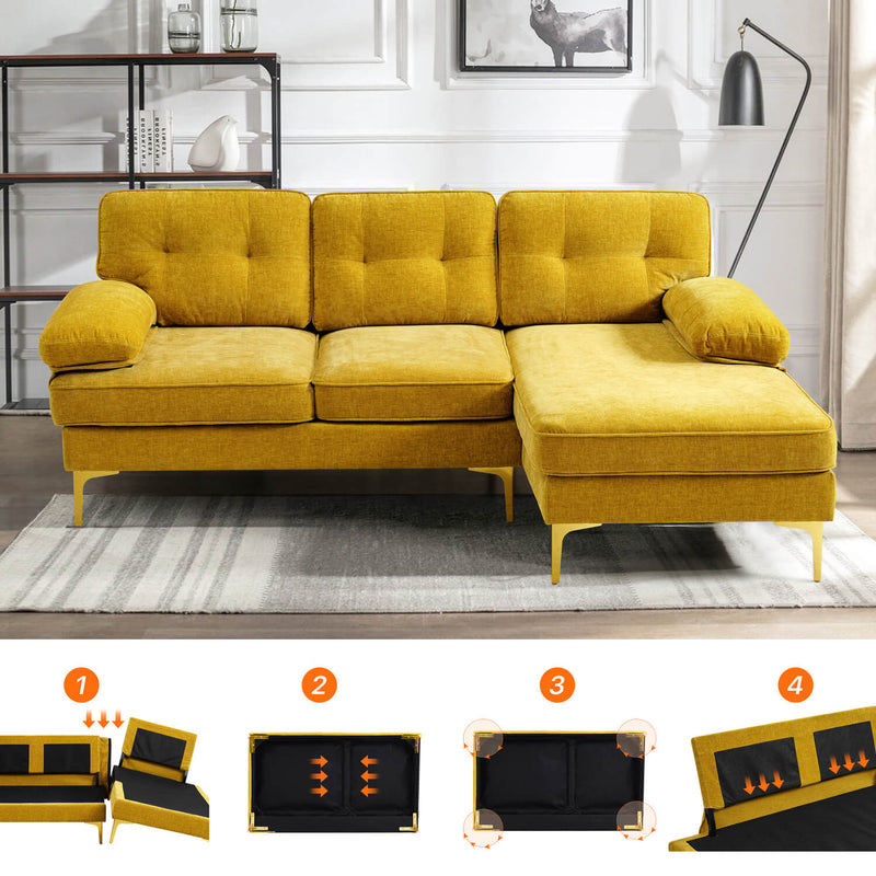 Asjmreye L Shaped Sofa, Sectional Sofa Couch